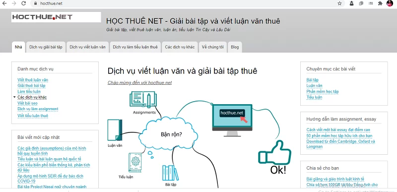 8 đơn vị viết luận văn tiếng Anh thuê uy tín, chất lượng 6 hoc thue