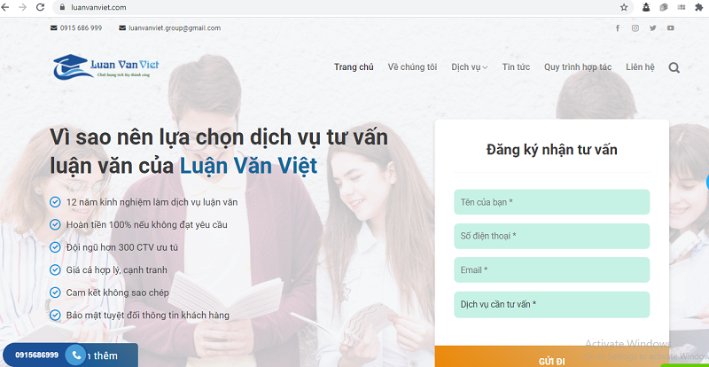 8 đơn vị viết luận văn tiếng Anh thuê uy tín, chất lượng 1 luan van viet