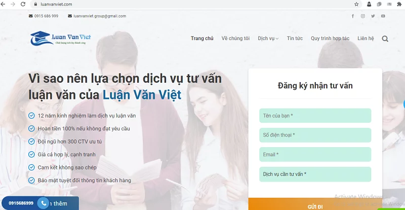 8 đơn vị viết luận văn tiếng Anh thuê uy tín, chất lượng 1 luan van viet